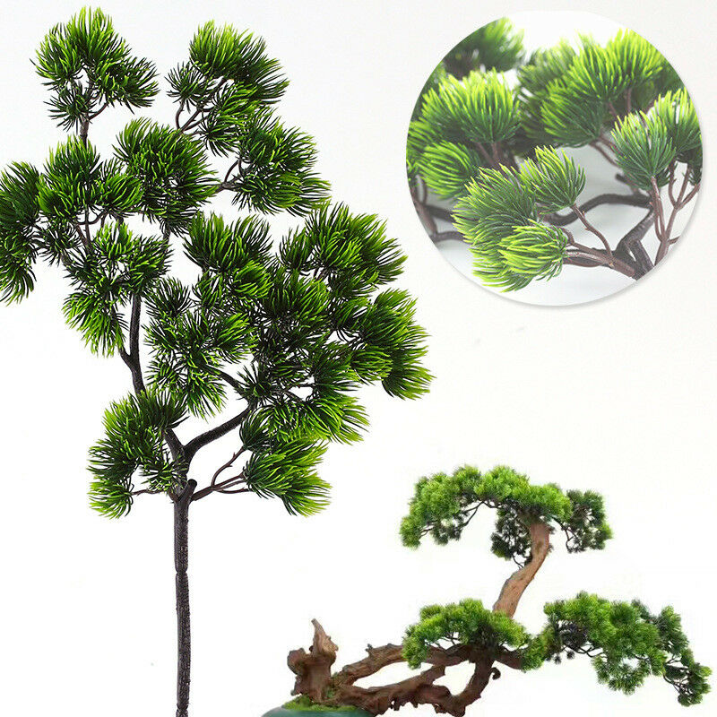 Sphagnum Moss Dry - 42cm Kunstplant Pijnboomtak Groene Bladeren Nepplanten